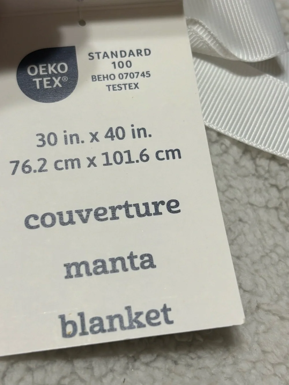 Gerber Baby Gray Sherpa Soft Blanket Gift